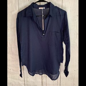 Sundry Cotton Linen Long Sleeved Shirt, Rainbow